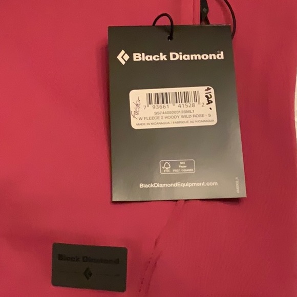 Black Diamond W Factor Fleece Hoody - Wild Rose - S/P - Picture 3 of 16